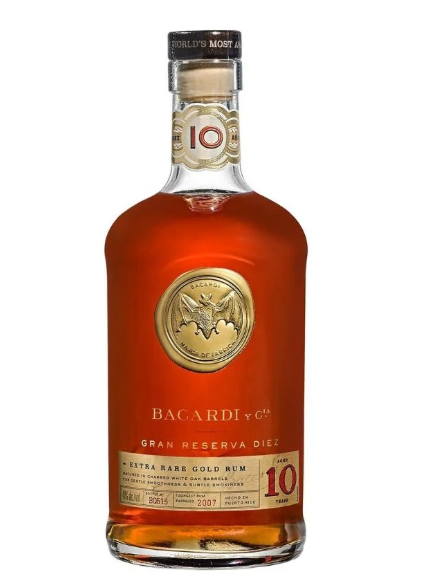 Bacardi Gran Reserva Diez 10 year 750ml